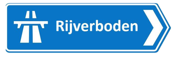 verkeerdsbord rijverboden